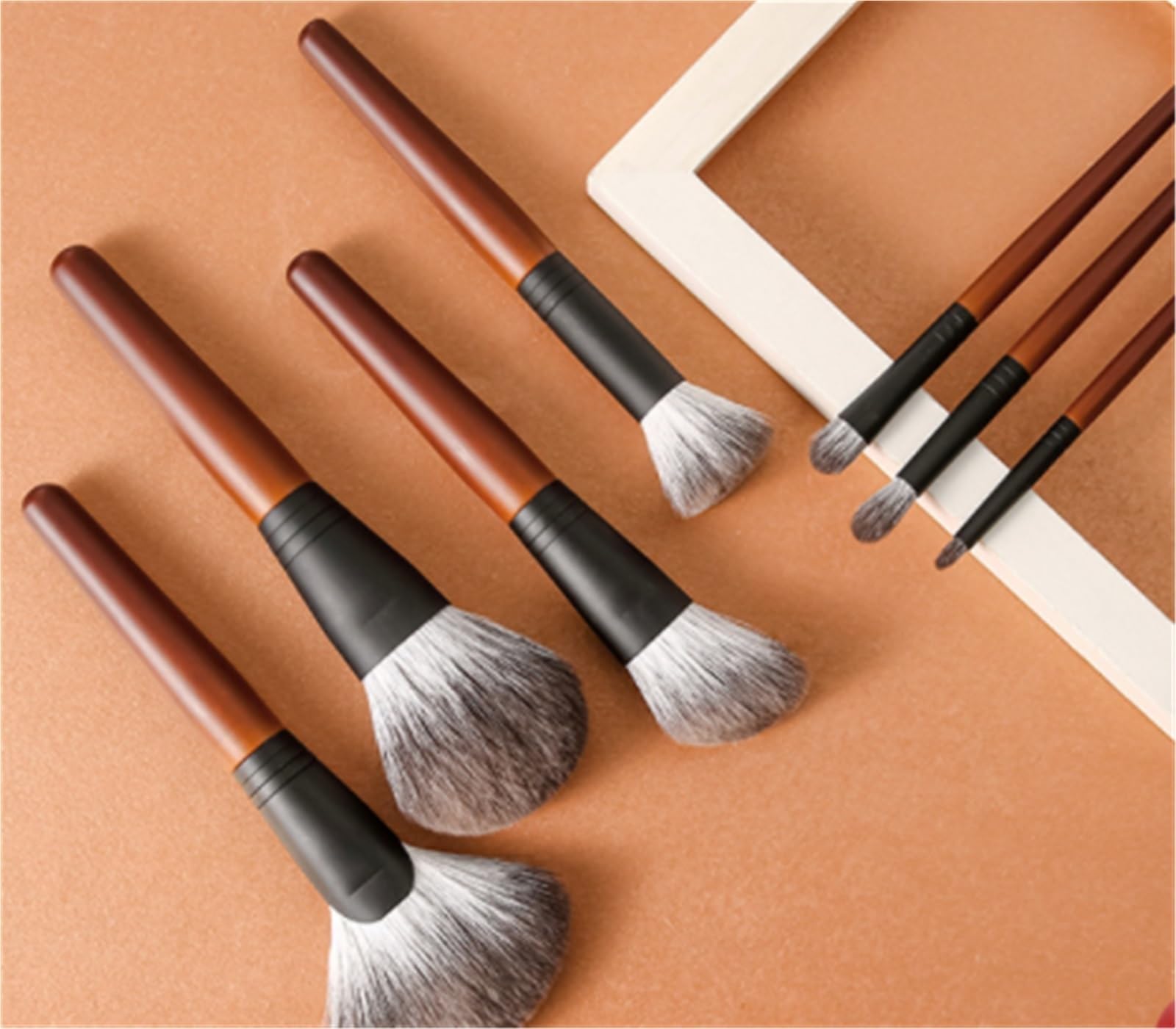 Brochas De Maquillaje Profesional Juego De 7 Pinceles Maquillaje For Rostro Y Ojos, Adecuados For Base, Sombra, Etc Suaves Pinceles