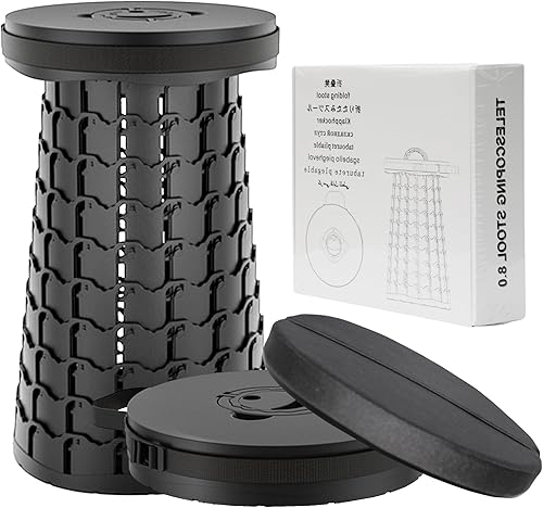 ALEVMOOM Taburete plegable 2025 de 19.7 pulgadas de alto con cojín, capacidad de 1000 libras, taburetes portátiles para adultos, resistente, altura