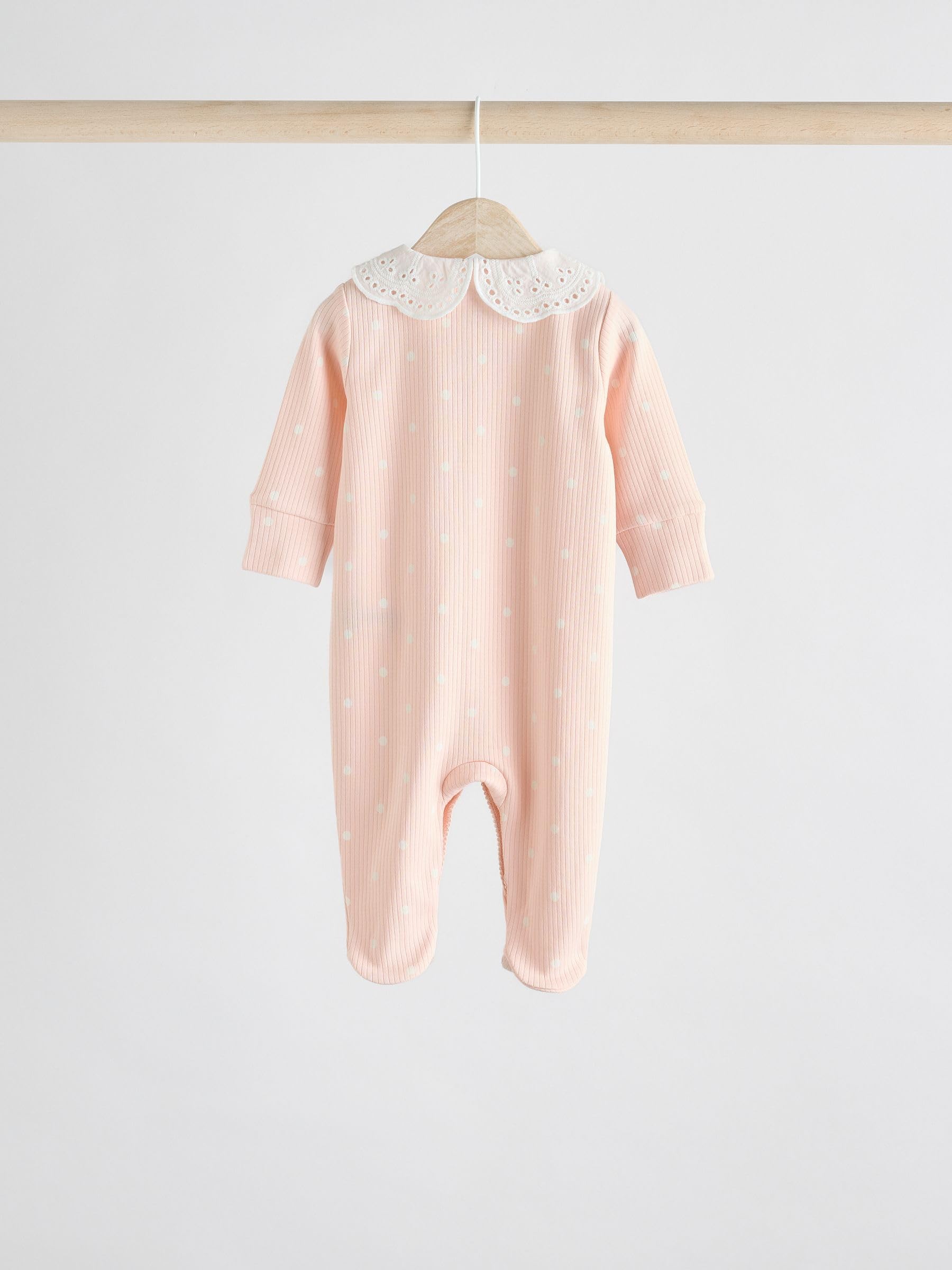 NEXT Bébé Fille Dors-Bien bébé avec col 100% Coton, Lot de 3