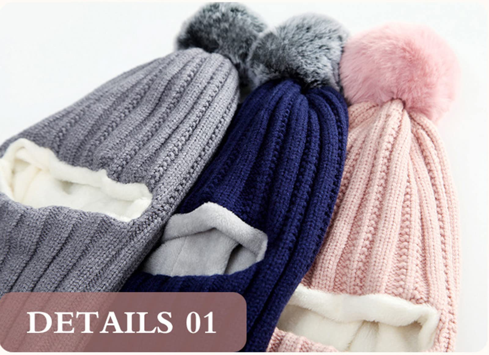 Passamontagna Bambino-Bambini Cappello Inverno Caldo Cappello Tre Uno con Maschera per Le Orecchie Sciarpa Antivento Traspirante