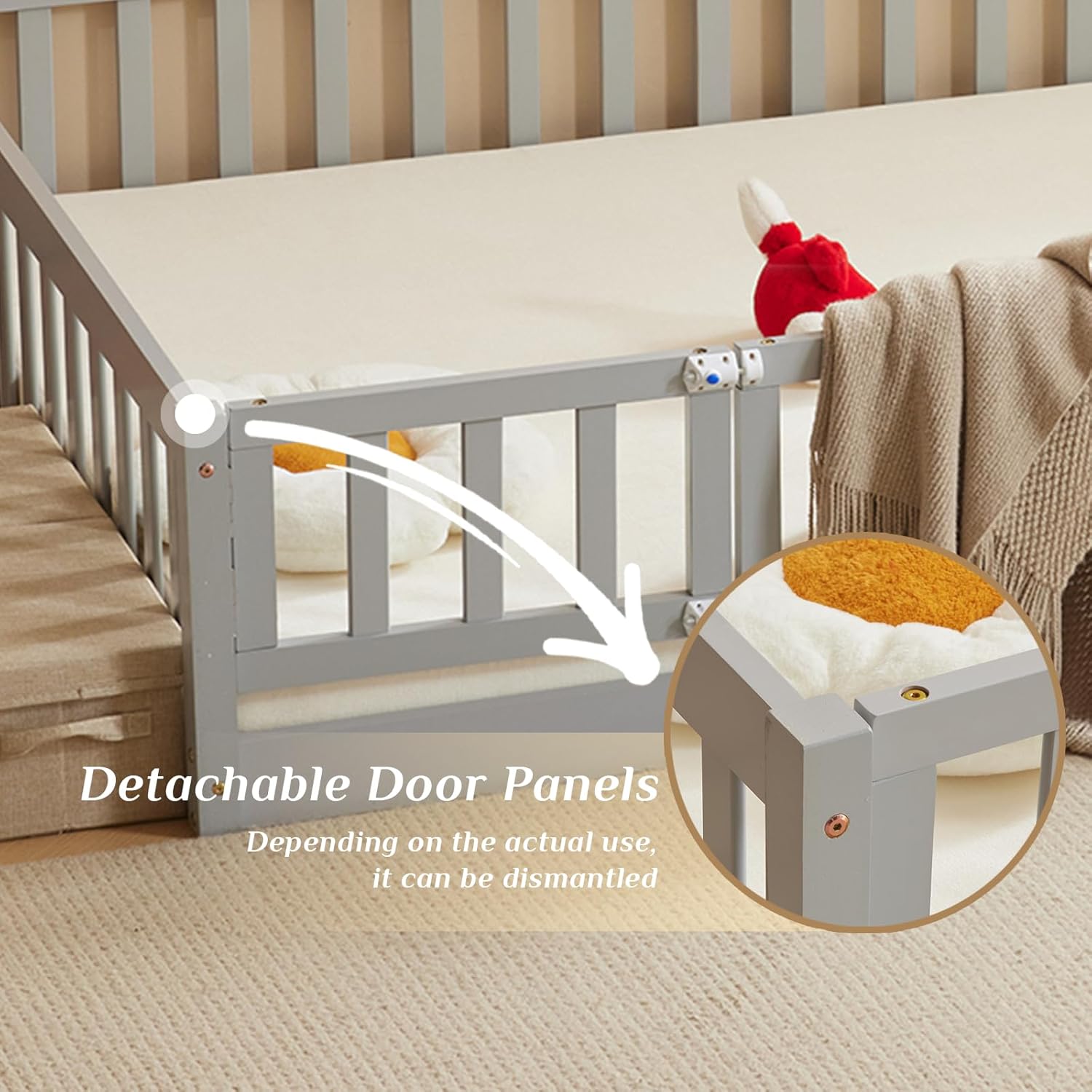 Image showing detachable door panels of the bed