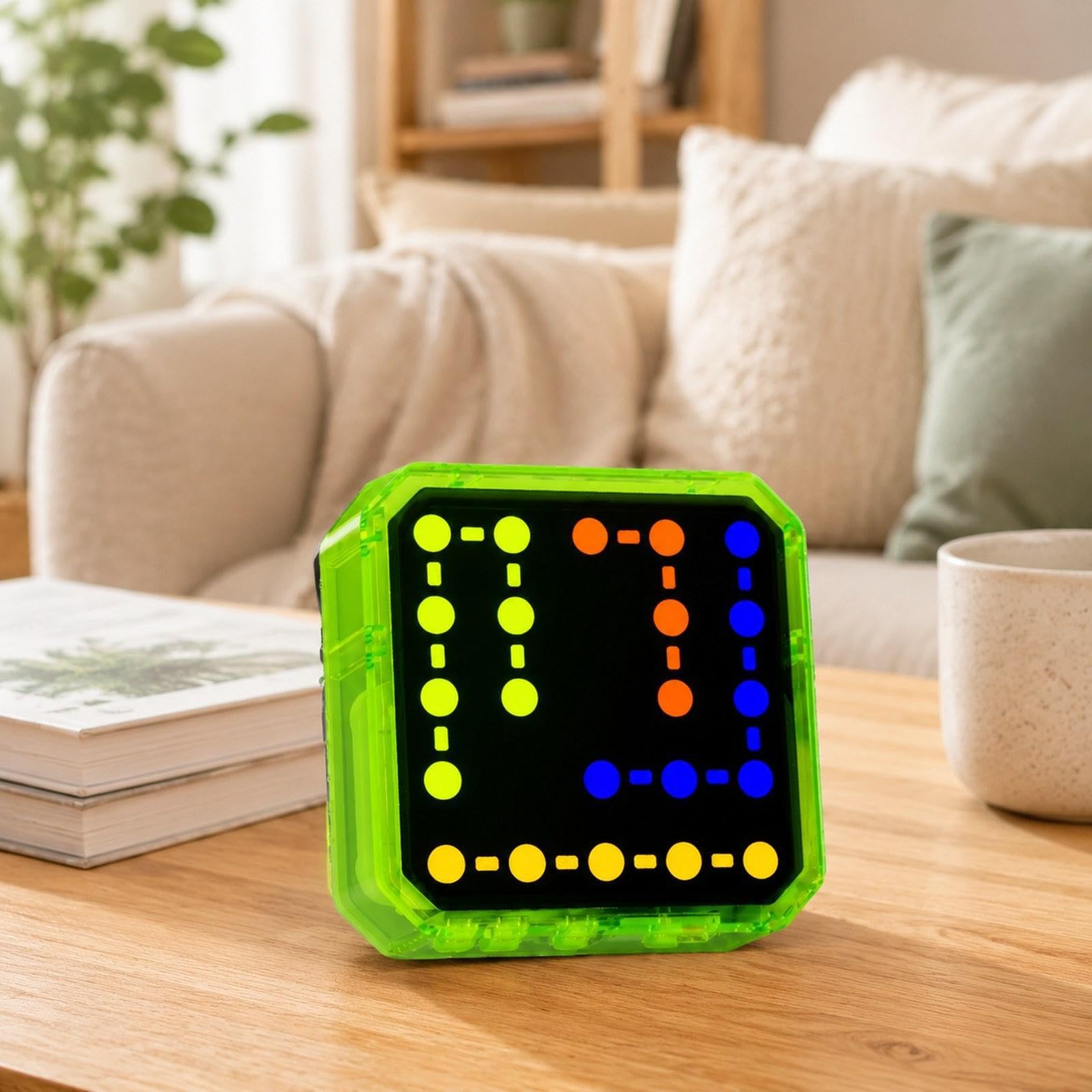 harayaa Macchina per Giochi di logica per Bambini, Giocattolo educativo per l'allenamento cerebrale, Divertente Gioco elettronico per Bambini e Adulti, Verde