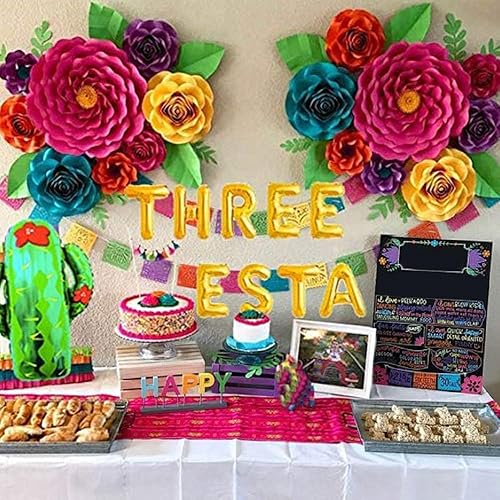 Miniatura 3 de LaVenty Decoración mexicana de tercer cumpleaños, decoraciones de tres esta, decoraciones de fiesta de cumpleaños de 3 años, fiesta de tercer