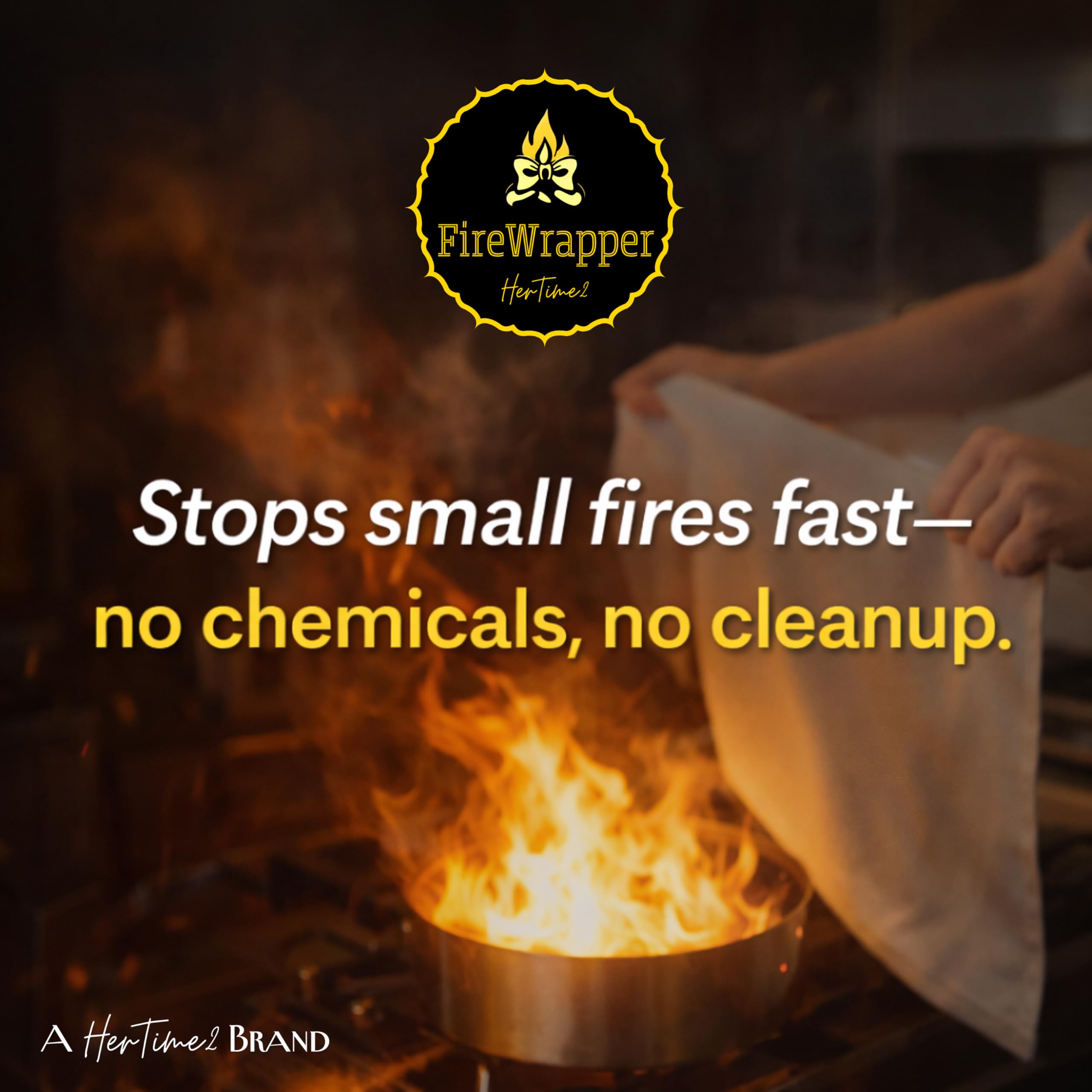 FireWrapper HerTime2 - Mantas ignífugas, resistentes a la intemperie, paquete de 2, protección contra incendios de emergencia reutilizable
