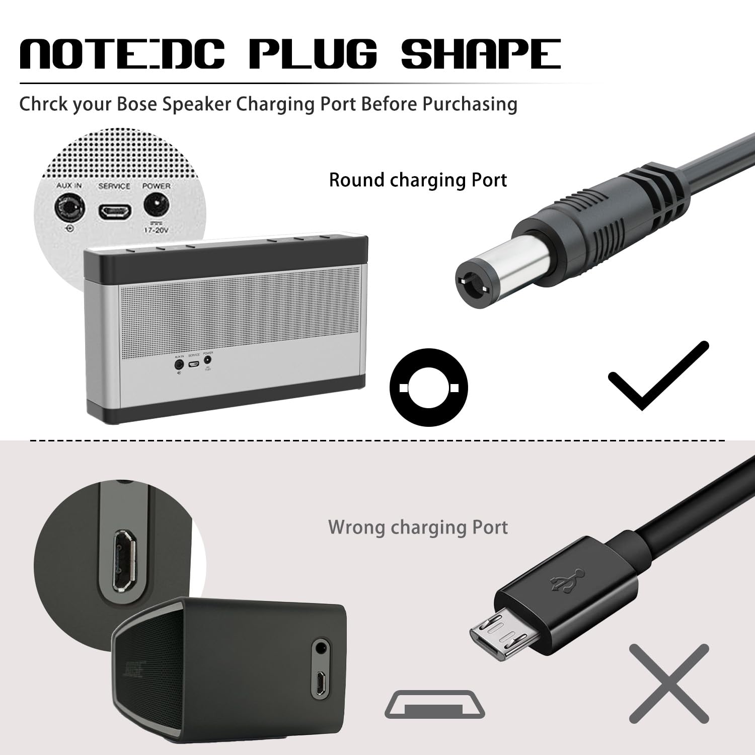 Amazon.com: 17V -20V Speaker Charger for Bose Soundlink I II