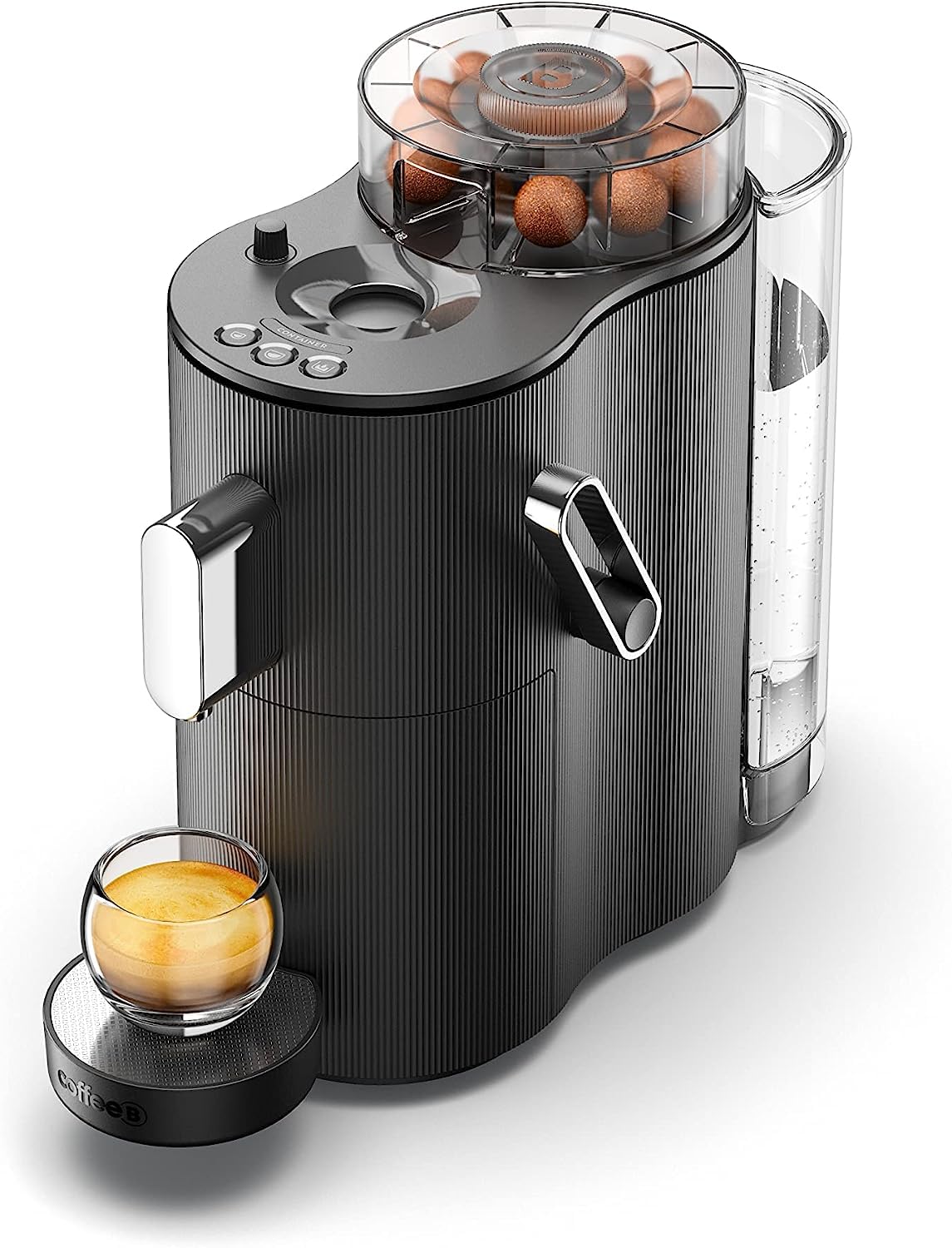 CAFE ROYAL SWITZERLAND PROFESSIONAL CoffeeB Globe Kaffeemaschine, Weiß