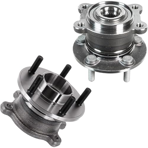 Detroit Axle - 2 Rear Wheel Bearing Hubs Assembly for 2013-2019 Ford Escape AWD, 2015-2019 Lincoln MKC AWD 5 Lugs 2016 2017 2018 Wheel Bearing and Hubs Replacement