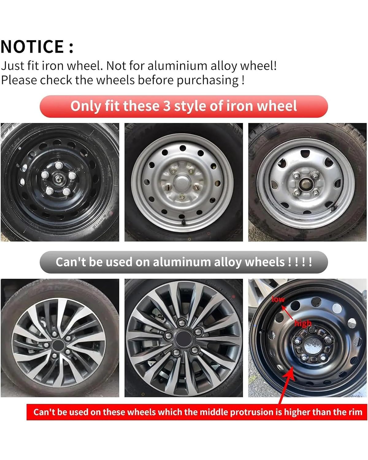 SET 4 BORCHIE RUOTA COPRI CERCHI CALOTTE 16 TREND BLACK PER LANCIA Y - Foto 11