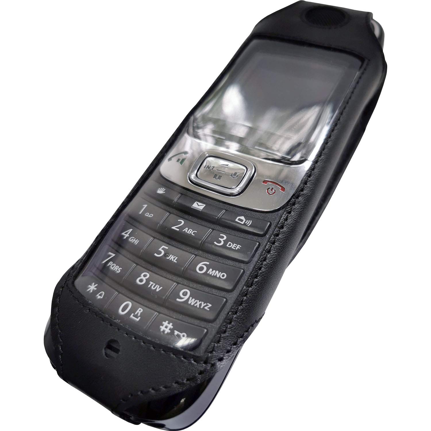 Gigaset - Custodia in pelle con clip per cintura in acciaio per C620H