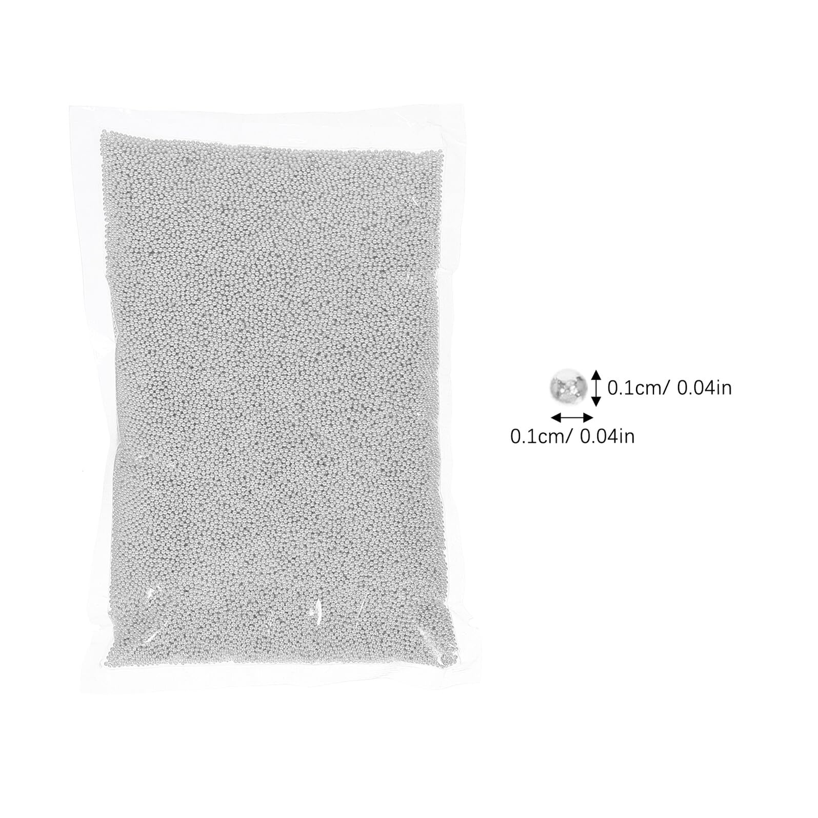 Perline Metalliche per Unghie Perline Piccole Argento Decorazioni Unghie Te Accessori Manicure Artigianali per Donna
