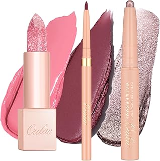 Oulac Juego de maquillaje de labios y ojos, 3...