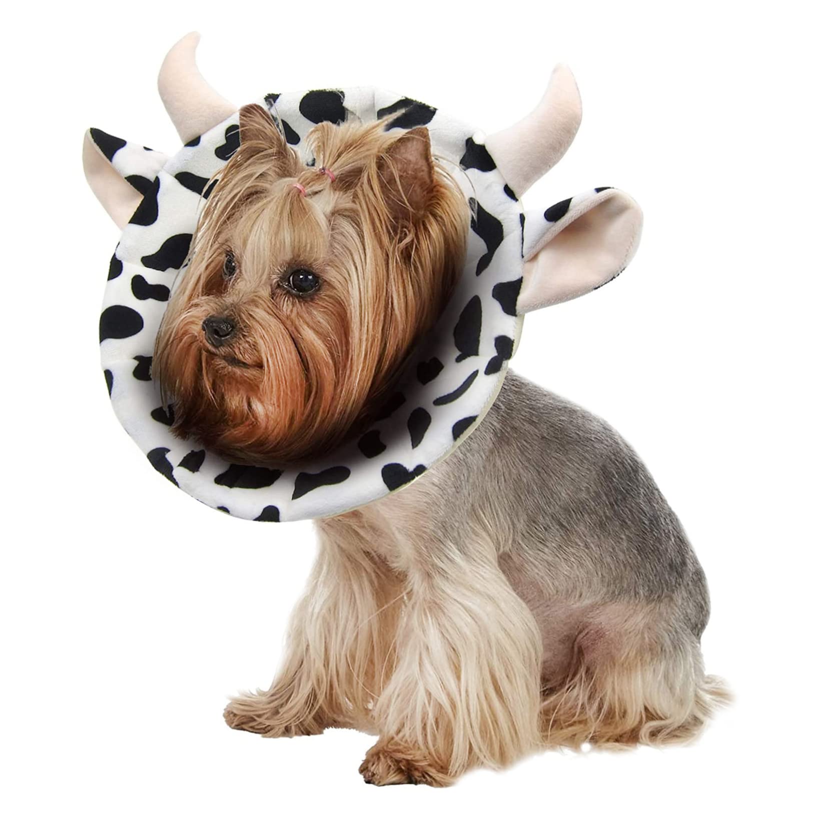 BESPORTBLE 3pezzi Collare Di Cotone Morbido Per Cani e Gatti Protezione Post-operatoria Design Forma Di Mucca Comfort e Sicurezza Per Tuo Animale Domestico