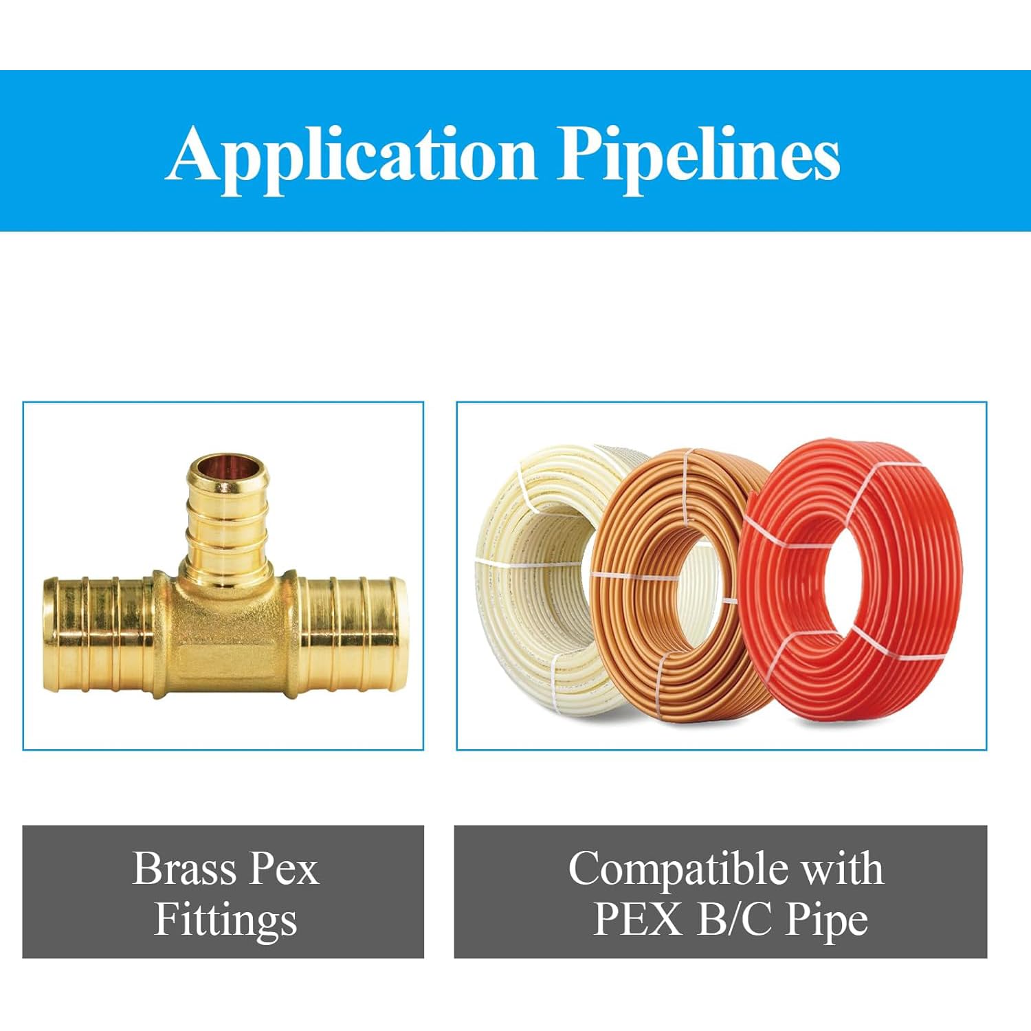 Conecte Su Sistema De Fontanería Con Facilidad: 200 Tees De Latón Sin Plomo Para PEX (3/4 X 3/4 X 1/2) - Reemplazo Directo De Watts LFWP18B-121208PB