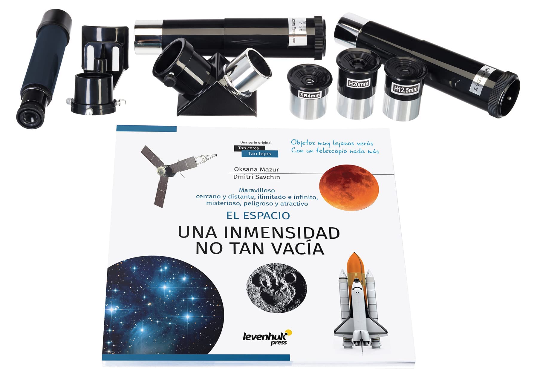 Kit de Ciencia Discovery Spark 707 AZ para Principiantes: Telescopio Ligero para Observaciones Diurnas y Nocturnas, Trípode Robusto, Libro de Astronomía (ES) y Accesorios