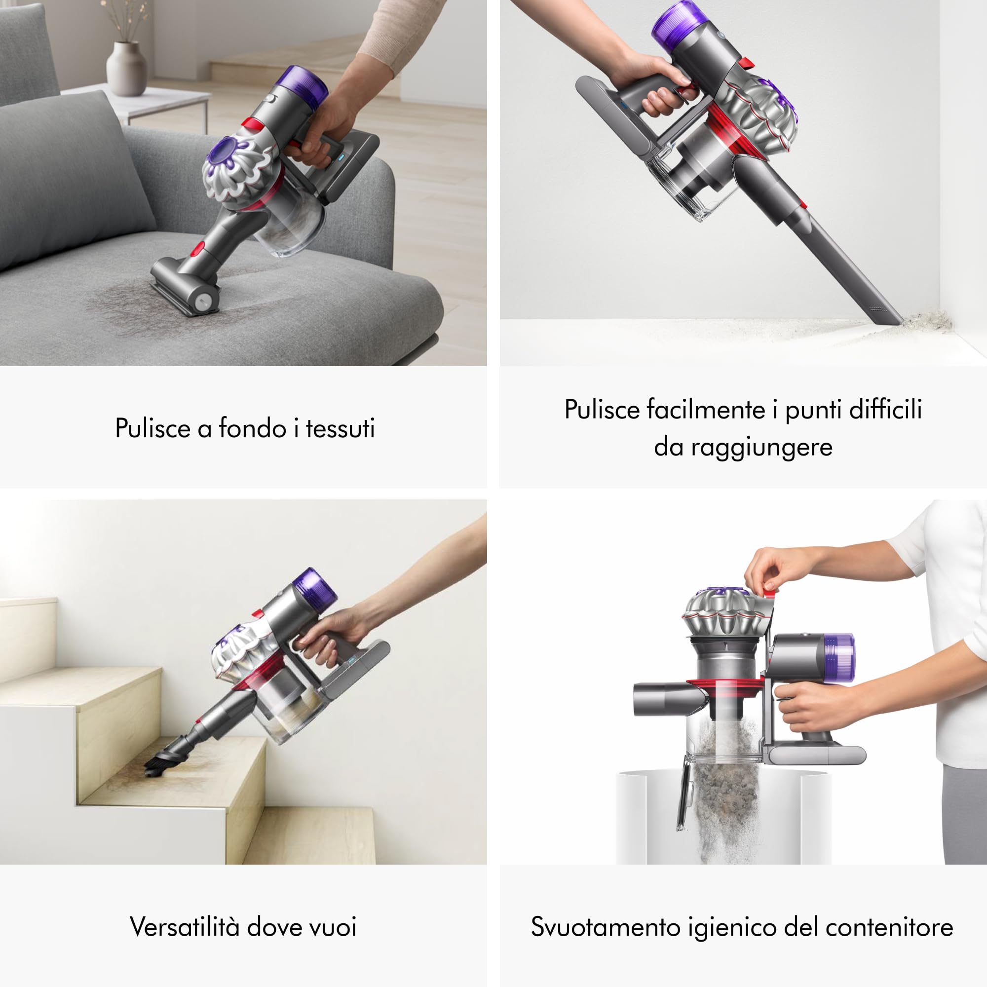 Dyson Car+Boat™ aspirapolvere portatile – fino a 50 minuti di autonomia (Argento)