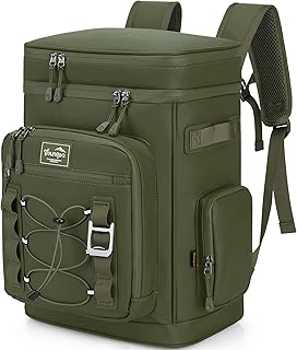 Mochila Nevera Isotermica, 30L Grande Bolsa Termica Impermeable para Picnic, Playa, Camping, Barbacoa, Negro