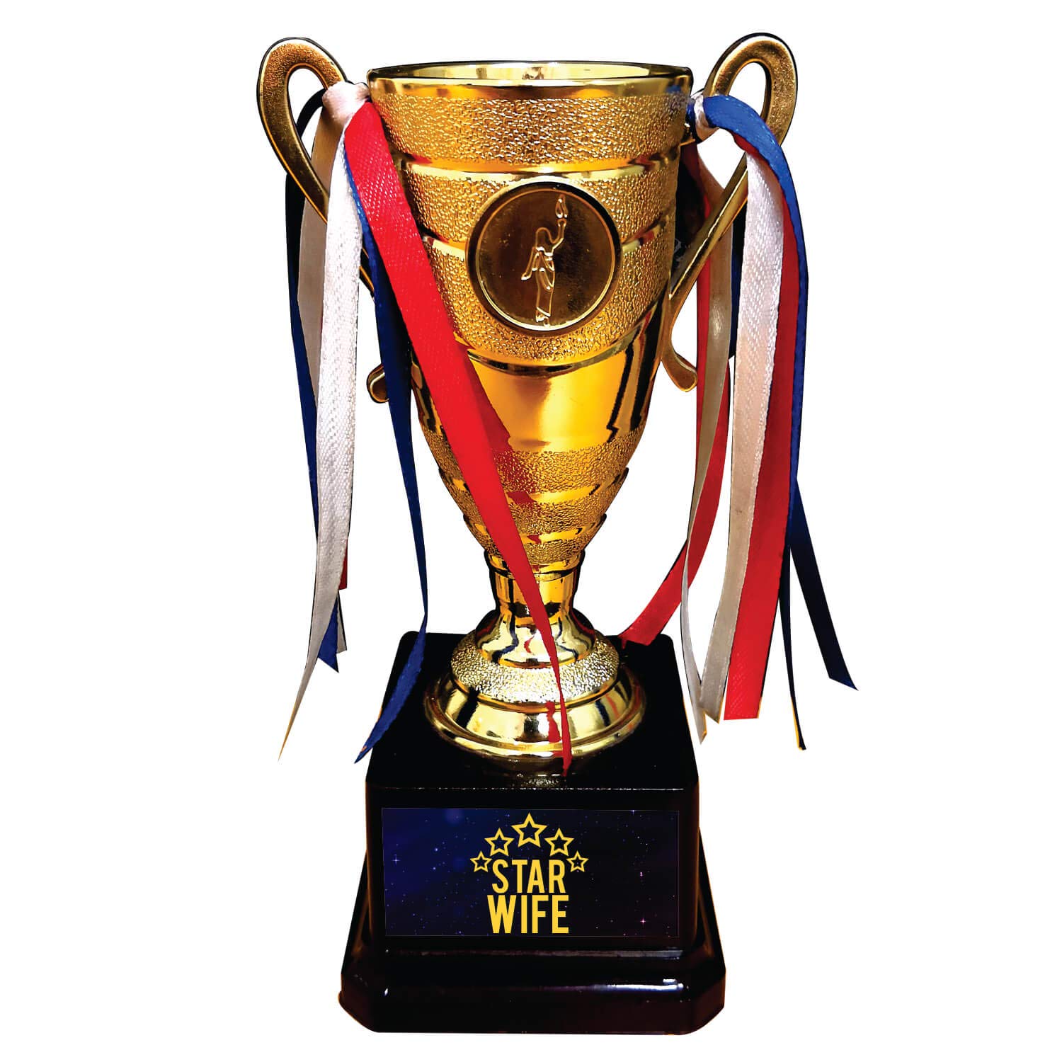 Yaya Cafe™ Valentine Gifts for Wife 5 Star Wife Award Trophy Award - Champion Golden Alloy (B07HL8R888) Amazon Price History, Amazon Price Tracker