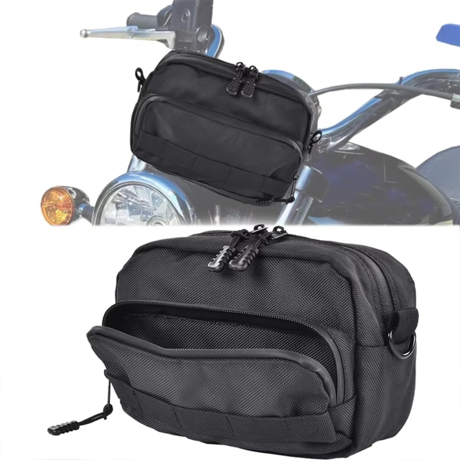 Compatibile Con Yamaha Per MT01 Per FZ 07 Per MT07 09 Per MT09 Borsa Portaoggetti Anteriore Moto Manubrio Bar Pacchetto Borse Attrezzi Sacche Moto