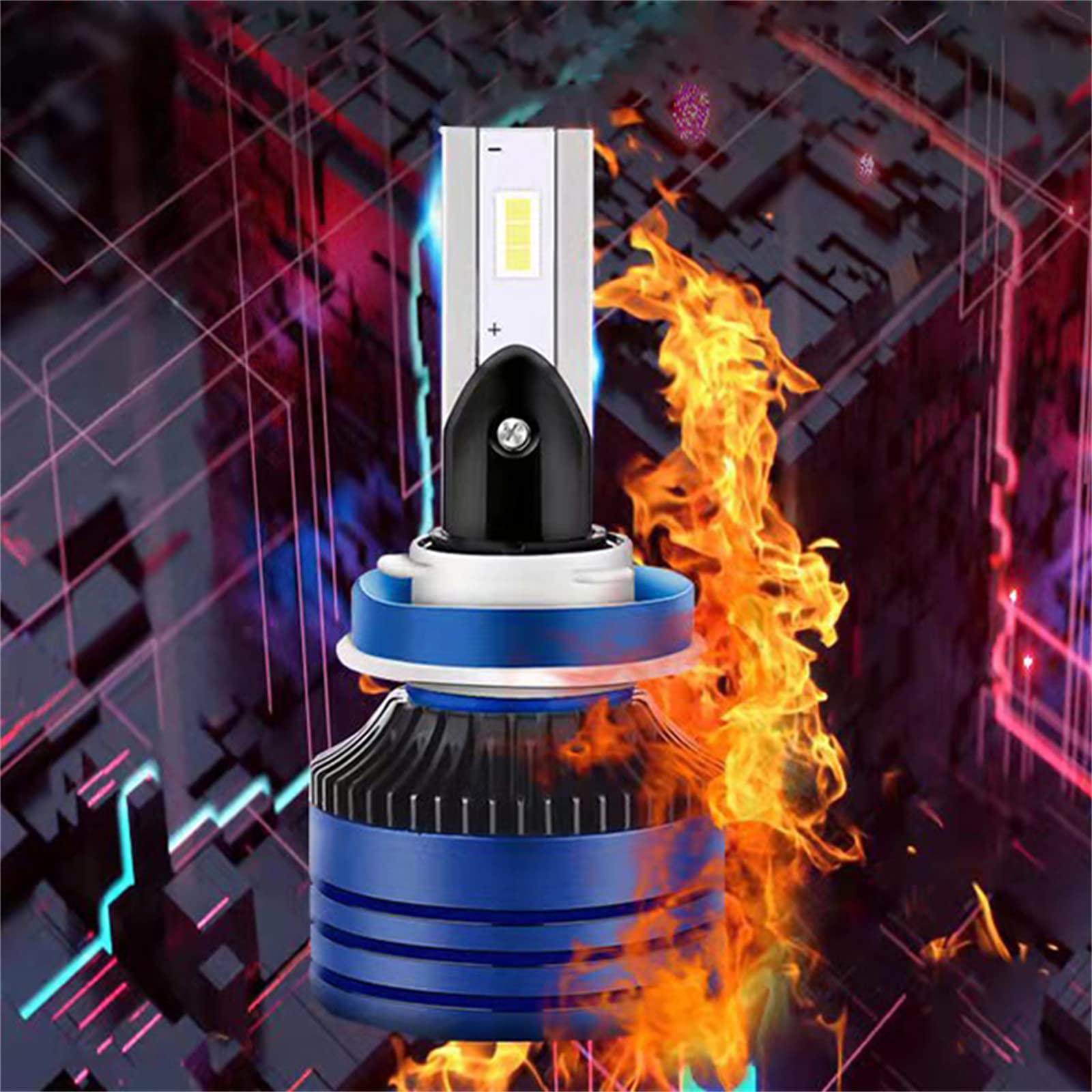 Bombillas LED Para Faros Delanteros, 7800 Lúmenes Brillo 6000K Bombilla LED Blanca Fría, Kit De Bombillas Para Faros Delanteros De Repuesto Plug-And-Play, IP68 A Prueba De Agua, Paquete De 2,H1