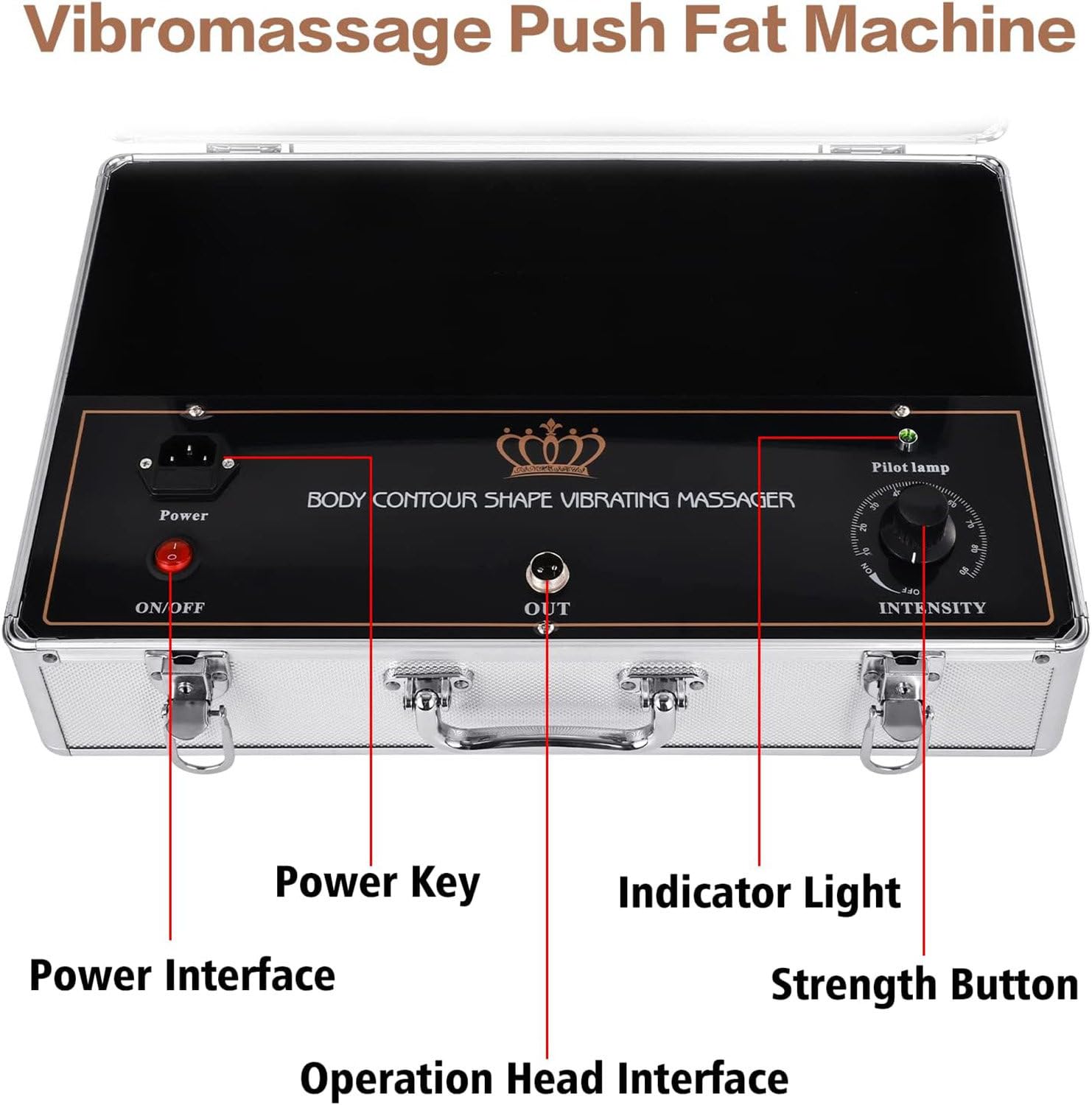 High Frequency G5 Elektryczny Full Body Shaper, Walizka Typu Wibracyjny Masażer Tłuszczu, Maszyna Do Pielęgnacji Ciała, Do Salonu Kosmetycznego Pielęgnacja Ciała w Domu