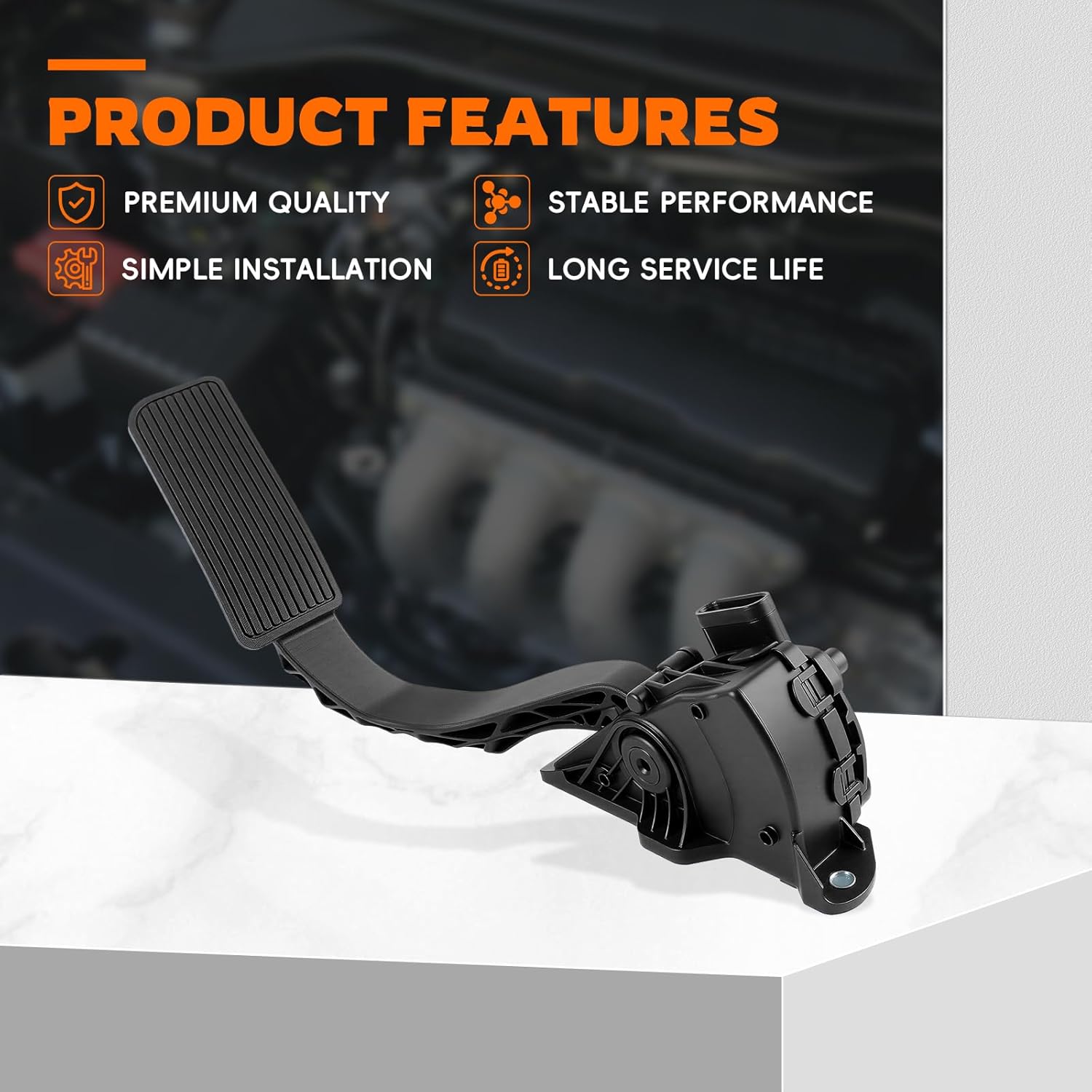 15847349 Accelerator Pedal with Position Sensor Fit for Cadillac Escalade for Chevrolet Avalanche Silverado Suburban Tahoe for GMC Sierra Yukon for Hummer H2