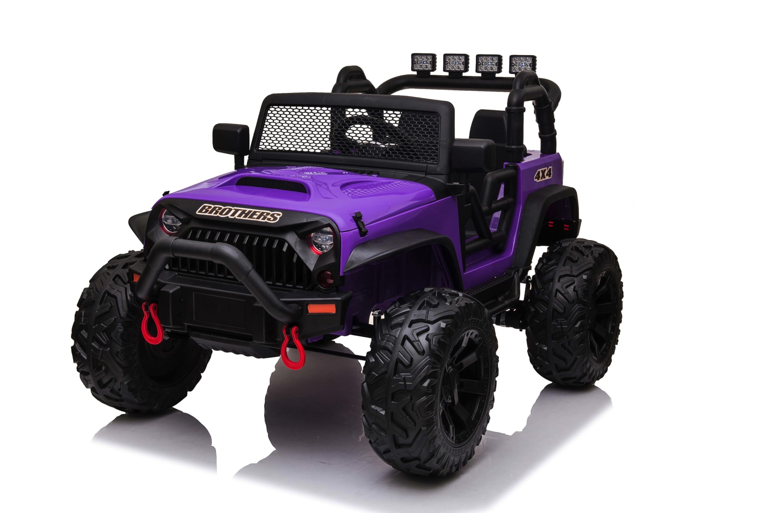 Elektryczny samochód dla dzieci 2-osobowy 24 V Offroad Big Adventure elektryczny samochód dla dzieci pilot zdalnego sterowania skórzanym siedzeniem otwierane drzwi podwójny silnik elektryczny