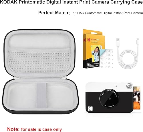 Vista 46 de Elonbo KODAK Printomatic - Funda de transporte para cámara digital de impresión instantánea a todo color, mini impresora fotográfica portátil, bolsa