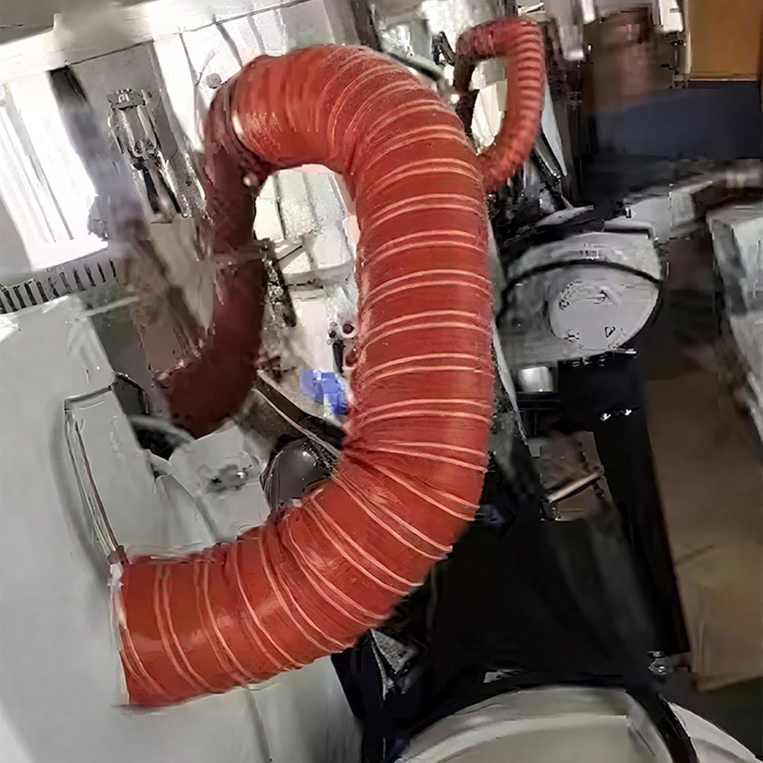 Tubo flessibile in PVC resistente, 4 m, per condotto di ventilazione per aria condizionata e asciugatrice, durevole, espandibile e leggero