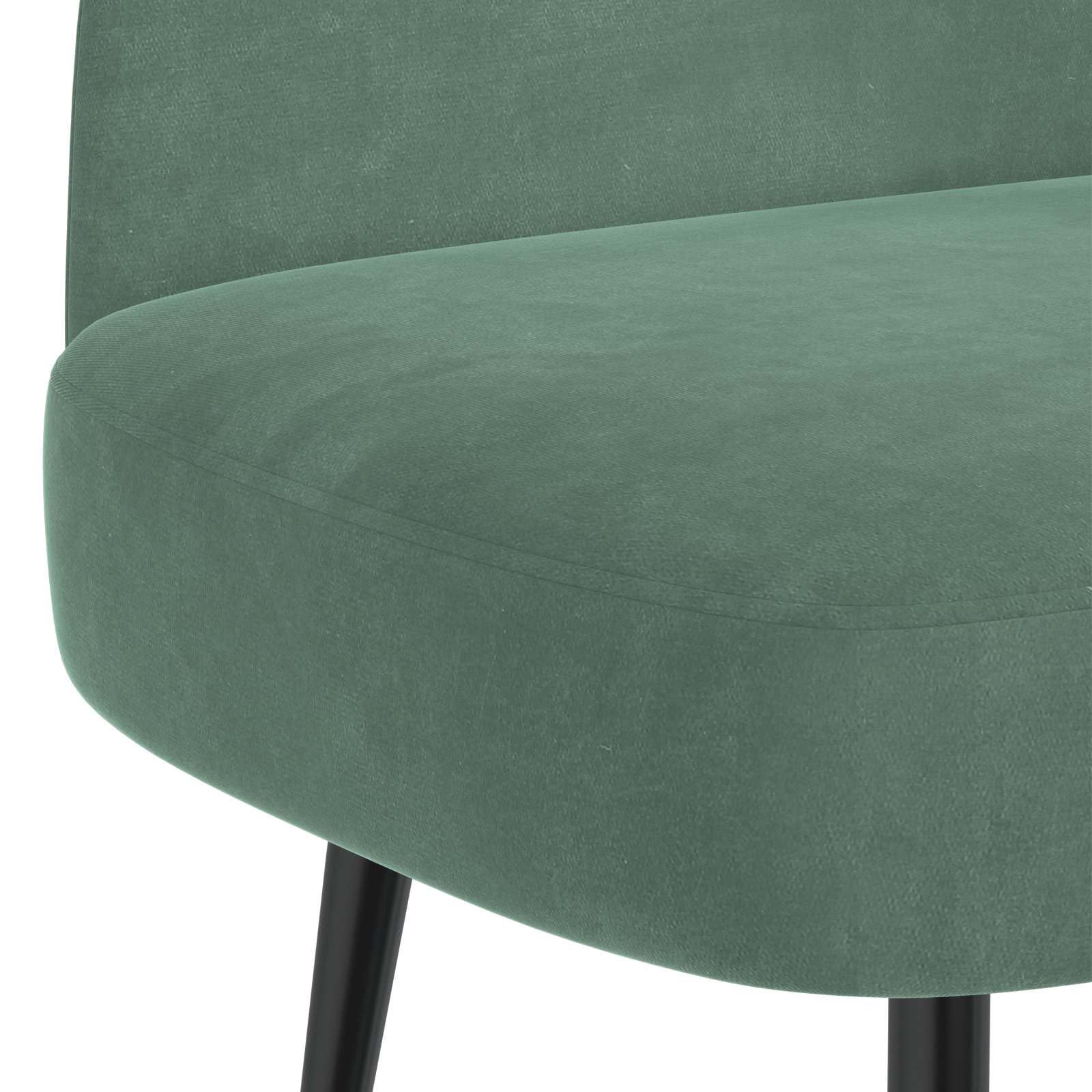 vidaXL Panchina imbottita con schienale verde mare 110 x 60 x 76 cm, Panchina in velluto moderno, comoda con imbottitura, pratica e minimalista per il tuo salotto