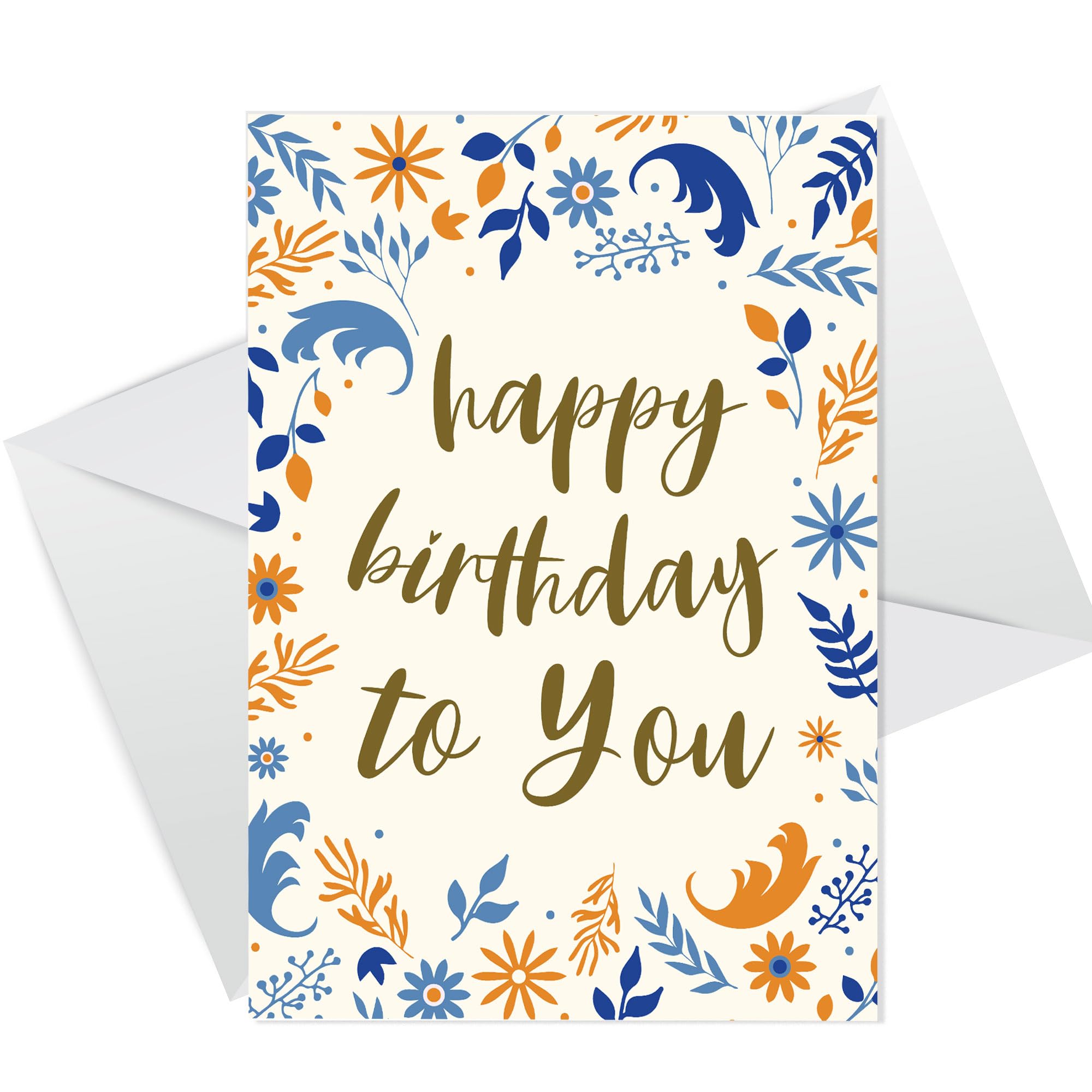 RED OCEAN Happy Birthday Cute Floral Birthday Card For Her Daughter Nan Sister Mum Best Friend