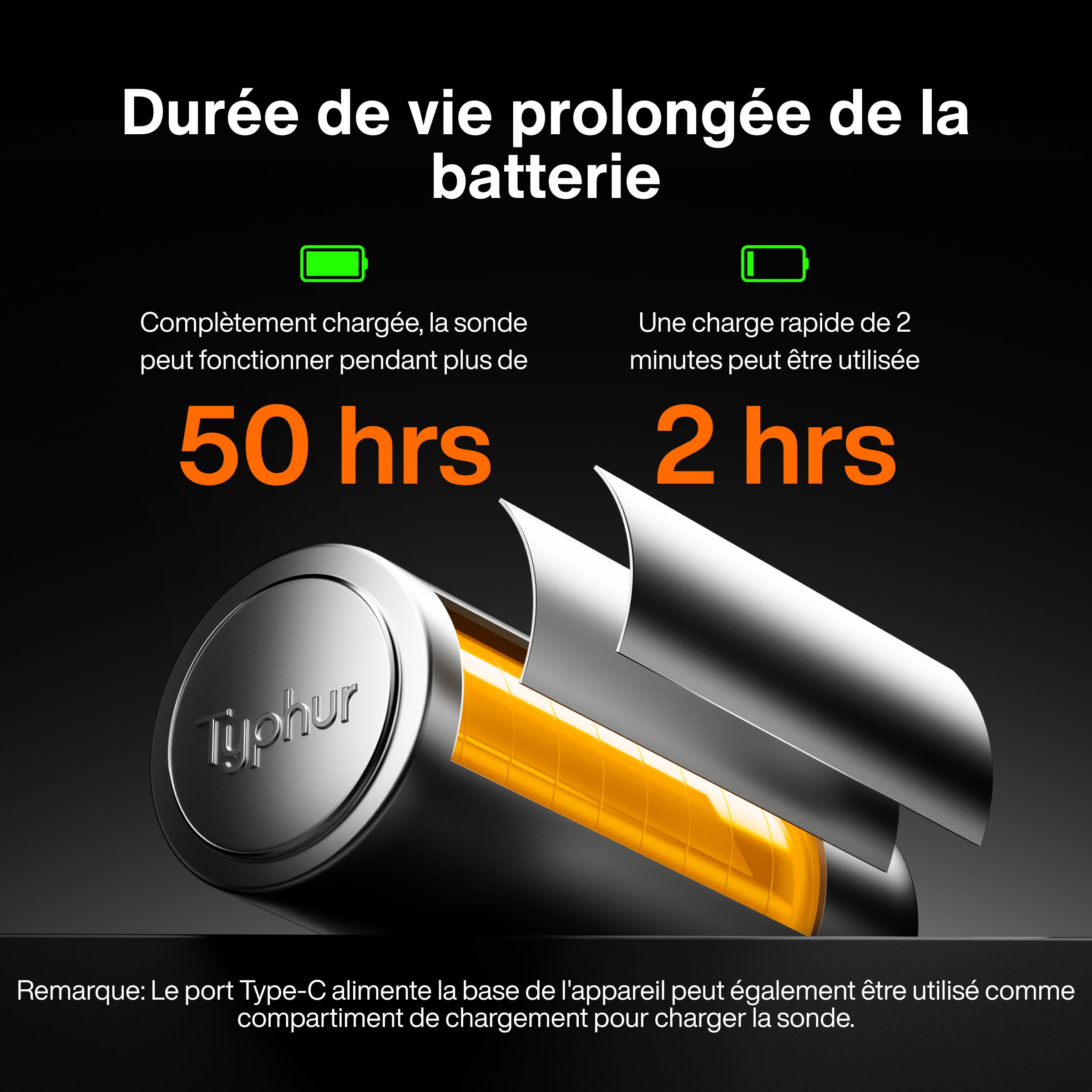 Typhur Thermomètre à Viande Intelligent Sans Fil -2 Sondes 12 Capteurs, 122m Bluetooth 5.4 Haute Stabilité, Surveillance WiFi Illimitée, IP67 Etanche Thermomètre Cuisine Cuison pour Gril Four Barbecue