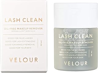Velour Lash Clean - Oil Free Liquid Makeup Remover for Eyes, False Lashes, and Face - Gentle, Hypoallergenic, and Vegan (5...