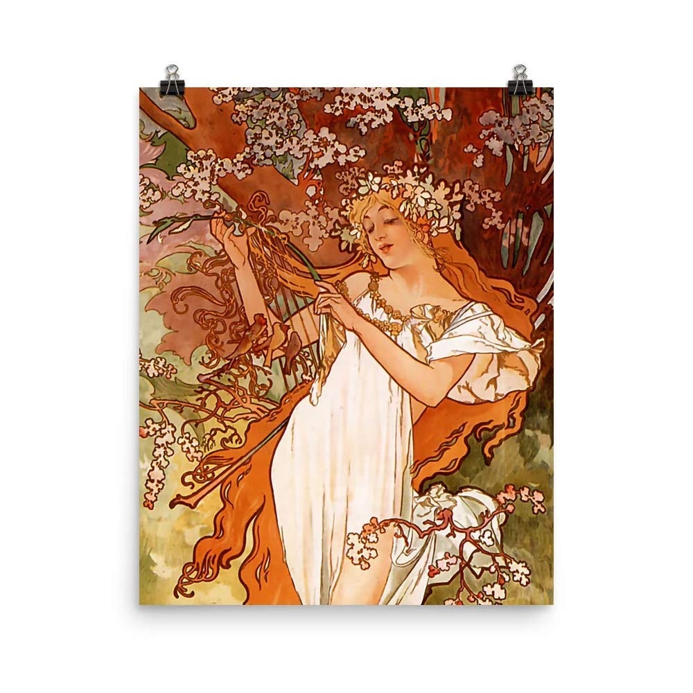Retrograde Ink Alphonse Mucha - Four Seasons - Spring (Ver. 1