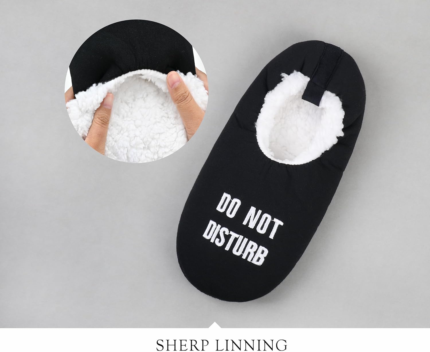 DICUIRD Mens Soft Soles Slipper Socks With Grippers, Cozy&Warm Slippers With Non Skid Bottoms, Fuzzy House Slippers - Image 4