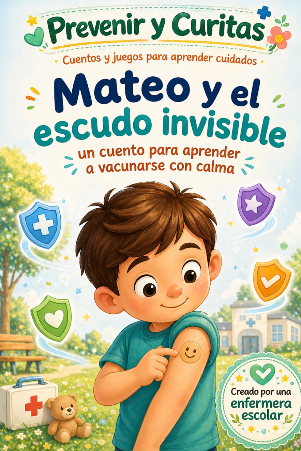 Mateo y el escudo invisible: Un cuento para aprender a vacunarse con calma (Prevenir y Curitas. Cuentos y juegos para aprender cuidados.)