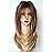 Long Layered Ombre Brown wig Synthetic Hair Fiber Highlight Multicolor brunettes Wigs for White Women (Ombre Brown)