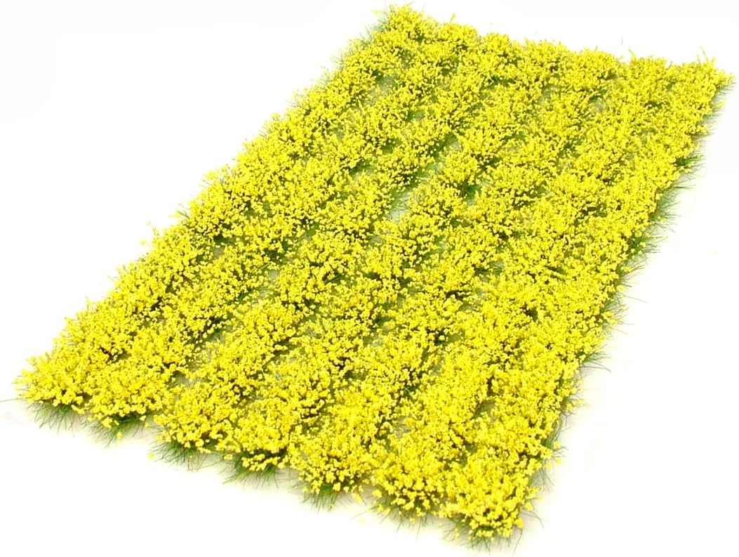 6mm Yellow Flower Tufts x91 Static Grass Self Adhesive - Warpainter Scenics