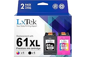 LxTek Remanufactured Ink Cartridges for HP 61XL 61 XL