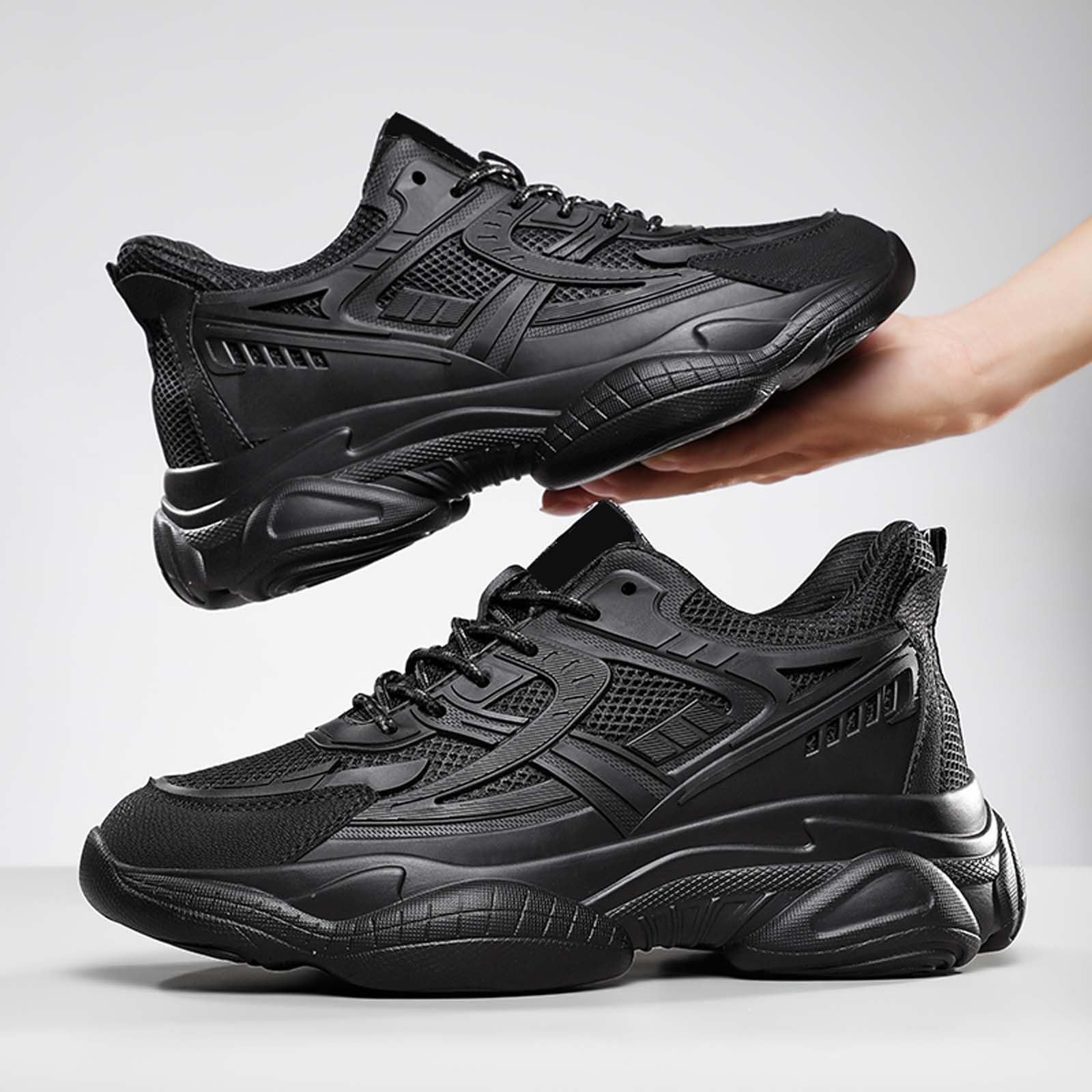 Genérico Zapatos de running de malla transpirable para hombre con tacón invisible 6/8 cm Taller Zapatos elevadores Hombre Casual para caminar, deporte o gimnasia