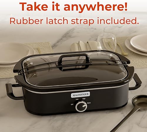 Miniatura 6 de NUEVO MAGNIFIQUE - Olla de cocción lenta de 4 cuartos con cazuela y configuración manual de calentamiento - Electrodoméstico pequeño de cocina