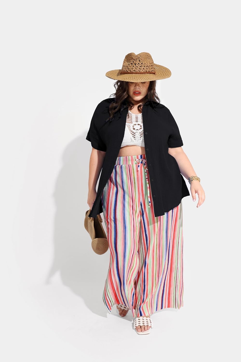 TIYOMI Plus Size Short Sleeve Button Down Shirts for Women Summer Tops Casual Blouses XL-5XL - Image 5