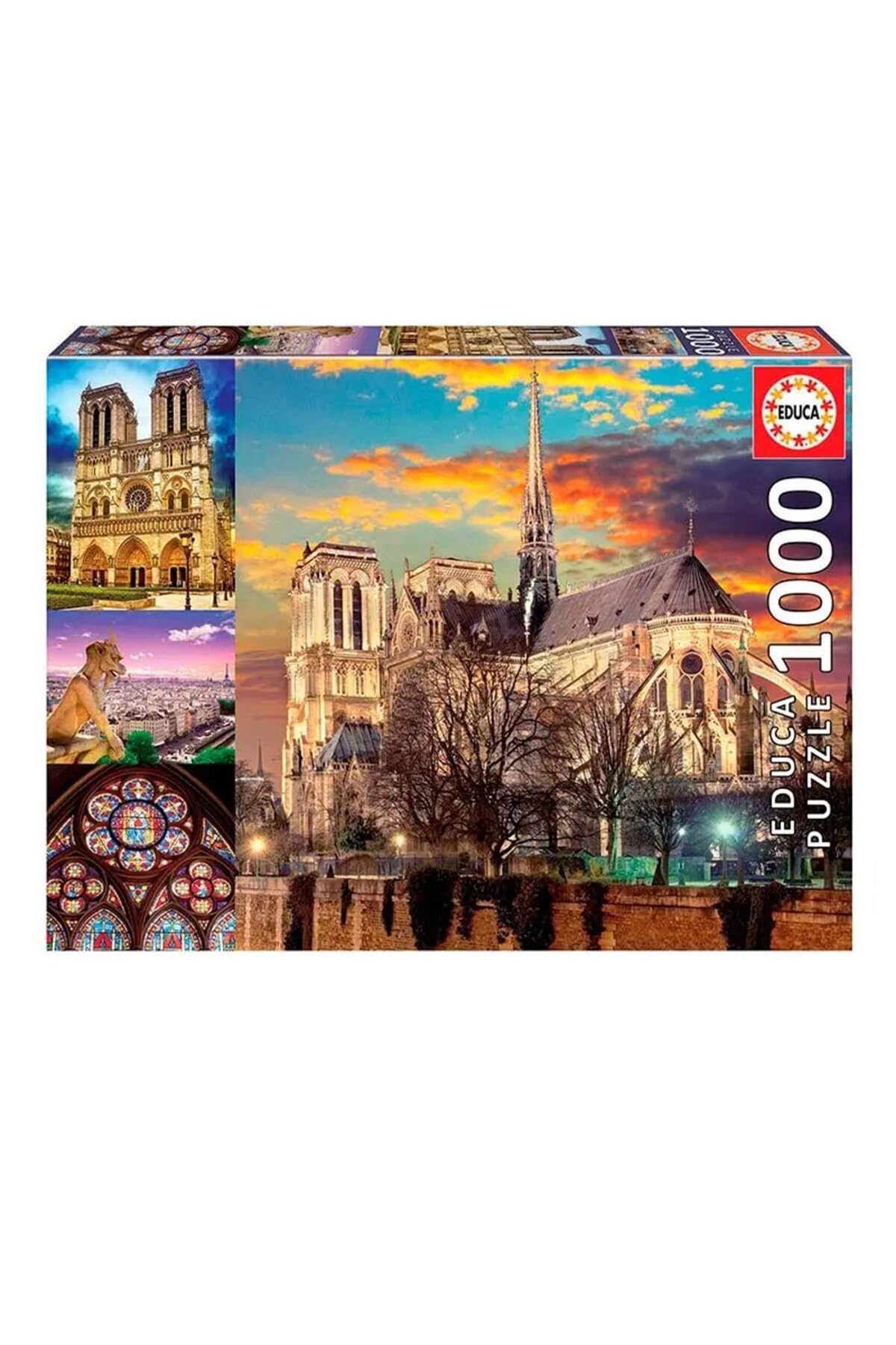 Educa Borrás 18456 Educa Borras Notre Dame Collage 1000 Piece Jigsaw Puzzle