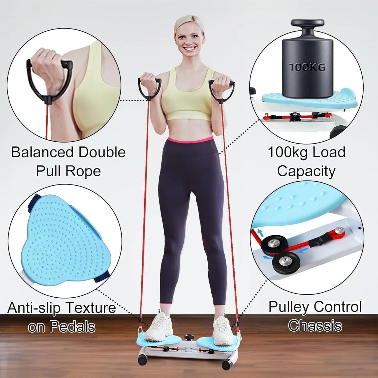 Esercizio Twist Boards, vita Twister Machine, Balance Board per massaggio ai piedi e perdita di peso