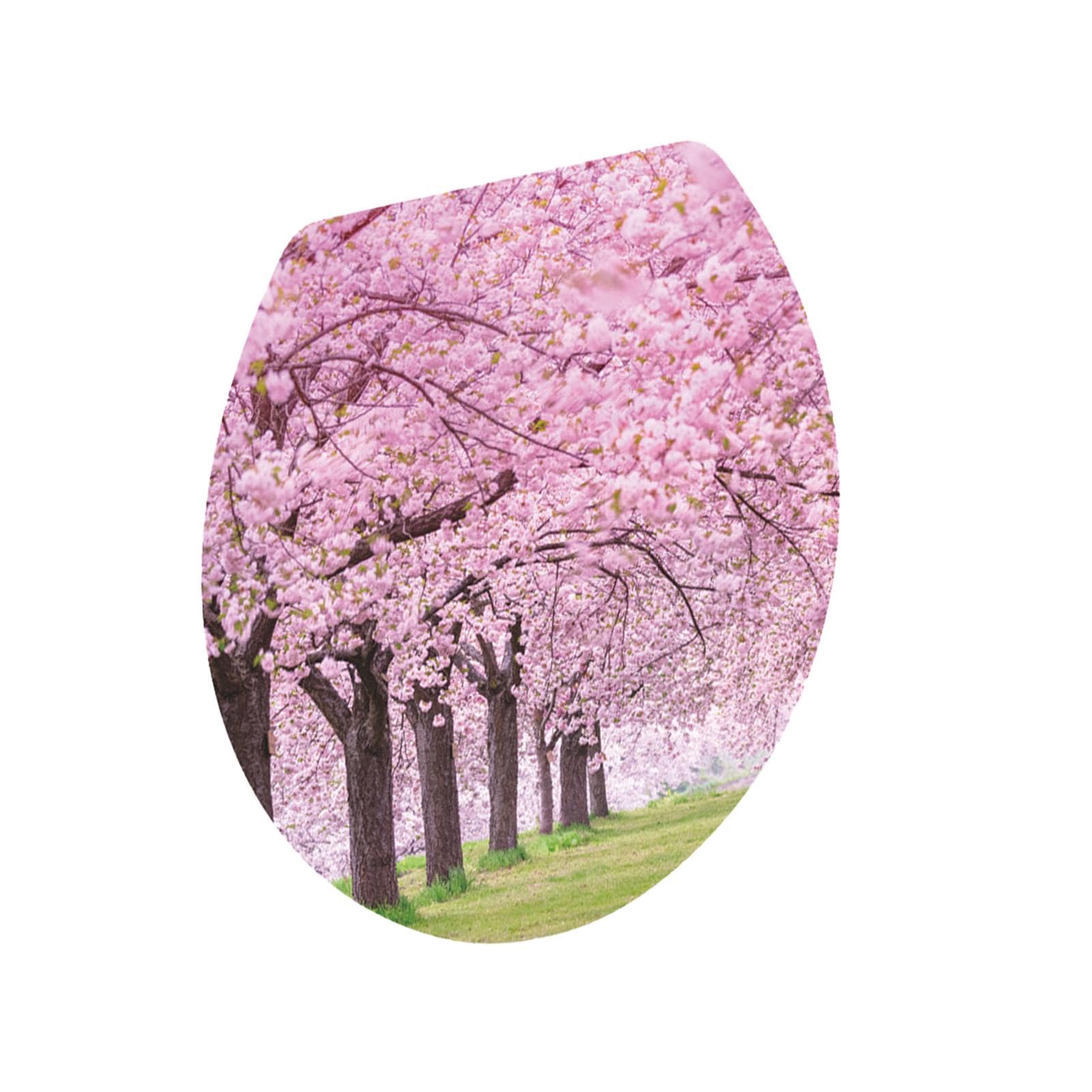 Generic Toilet Seat Lid Sticker Bathroom Toilet Sticker 3D Stickers Creative PVC Removable Toilet Seat Cover Decal for Office Bedroom, Style B