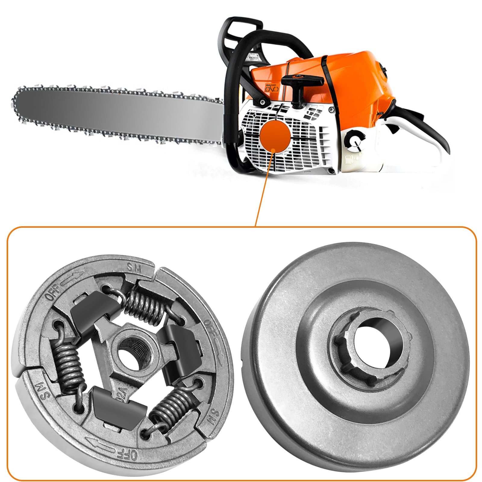 Amazon.com: Yutacorex 1122 007 1000 Clutch Drum 3/8