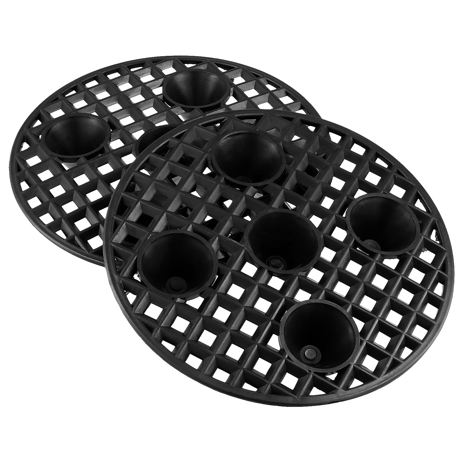 Drainmaster kratka na doniczki, okr?g?a, ochrona ro?lin, kratka drena?owa, z tworzywa sztucznego, do u?ytku wewn?trz i na zewn?trz, do ogrodu, 12 sztuk