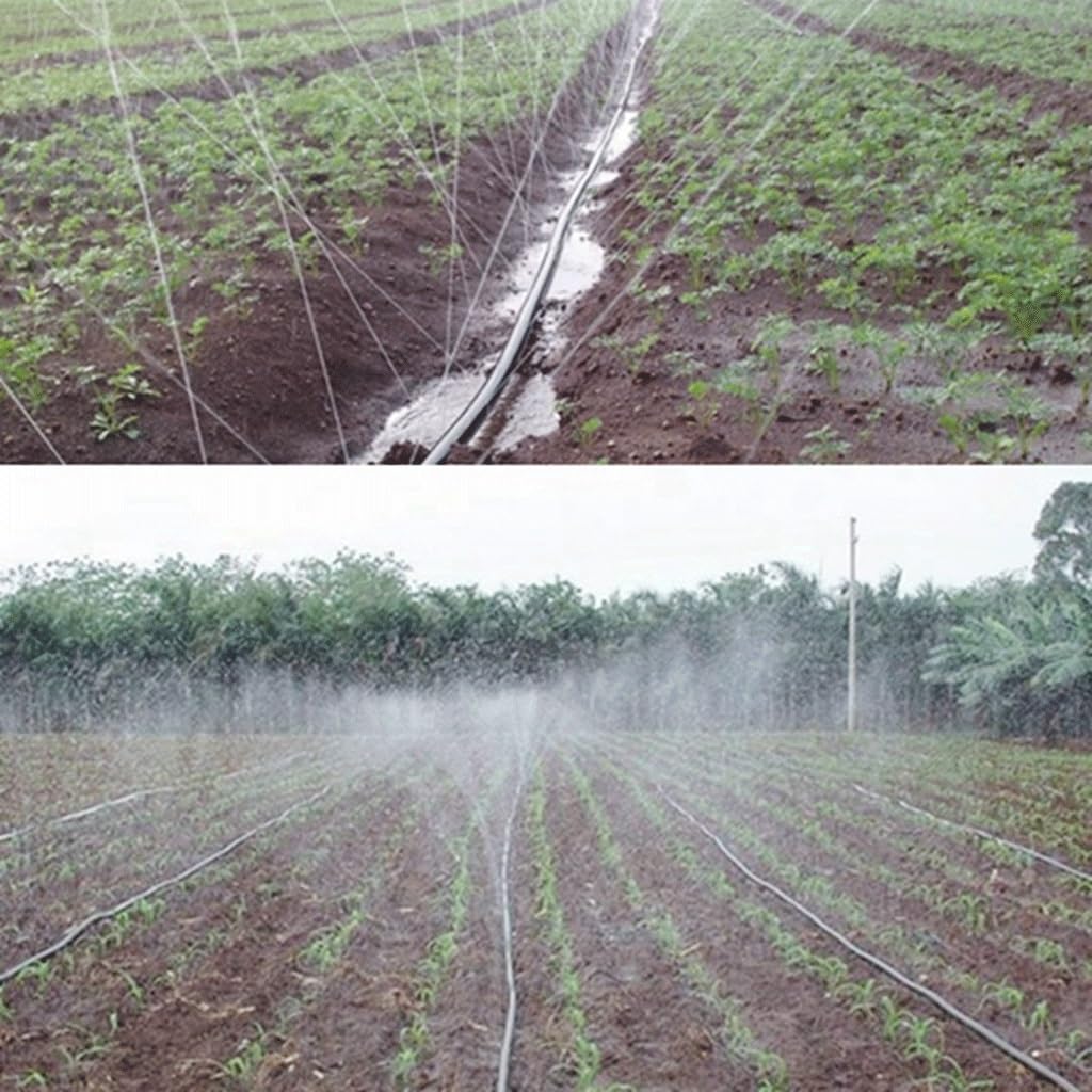 50m 1" N45 Φ28mm Manguera de riego agrícola Cinta de Goteo de Agua Flexible, for Sistema de riego agrícola Cinta de pulverización Fina y Suave Tubo de Agua(3 Holes)