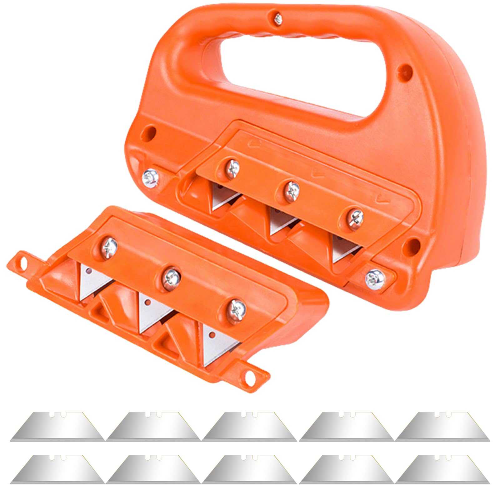 Coupe Plaques Outil De Chanfreinage 45° Et 60° Outil De Raboteuse Pour Plaques De Plâtre Coupeur Rapide De Plaques De Plâtre Robuste Plaque Plâtre Coupeur Avec 10 Lames De Rechange Orange