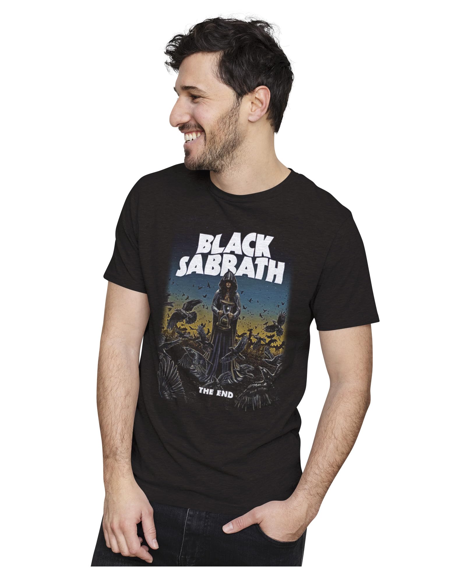 Heybroh Men's & Women's Regular Fit T-Shirt Black Sabbath - The End 100% Cotton Unisex T-Shirt