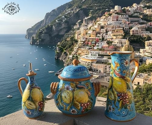 Miniatura 6 de CERAMICHE D'ARTE PARRINI - Placa ovalada pequeña de cerámica italiana para colgar Limones Amalfi pintados a mano Hecho en ITALIA Toscana Florencia